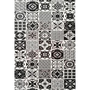 Mani Textile Tappeto cucina in piastrelle di cemento - Nero - Tappeto da cucina Mani Textile Tappeto cucina in piastrelle di cemento - Nero - Tappeto da cucina