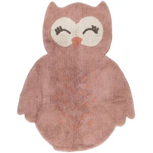 Tapis coton Hibou Little Pepa - 90x115cm - Rose - Publicité Tapis coton Hibou Little Pepa - 90x115cm - Rose - Publicité