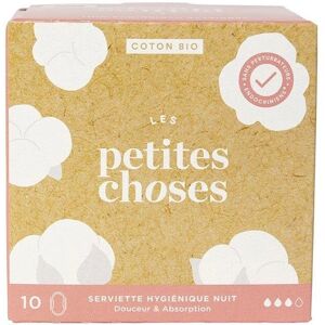 Les Petites Choses Serviettes Hygiéniques Nuit Bio - 10 pièces - Publicité Les Petites Choses Serviettes Hygiéniques Nuit Bio - 10 pièces - Publicité