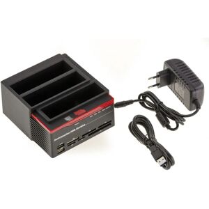 Estación de clonación Kalea-Informatique 2x SATA + IDE - USB 3.0 + Lector de tarjetas Estación de clonación Kalea-Informatique 2x SATA + IDE - USB 3.0 + Lector de tarjetas