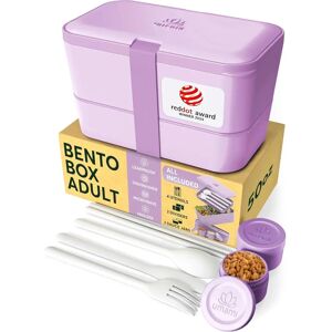 Umami Caja Bento Lavanda - Lunch Box, 1.5L, Portátil, Sin Fugas Umami Caja Bento Lavanda - Lunch Box, 1.5L, Portátil, Sin Fugas