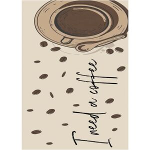 Tappeto da Cucina Beige MANI TEXTILE - Antiscivolo, 60x120cm Tappeto da Cucina Beige MANI TEXTILE - Antiscivolo, 60x120cm
