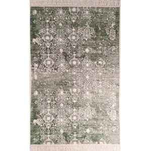 Alfombra Medallón Verde de Mani Textile - Alfombra Alfombra Medallón Verde de Mani Textile - Alfombra