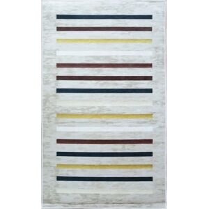 Mani Textile Gebroken Wit Gestreepte Woonkamer Vloerkleed - 160x230cm Mani Textile Gebroken Wit Gestreepte Woonkamer Vloerkleed - 160x230cm
