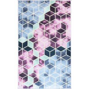 Mani Textile LUXE Roze Patroon Vloerkleed - Interieurdecoratie Mani Textile LUXE Roze Patroon Vloerkleed - Interieurdecoratie