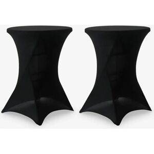 Sweeek Set of 2 Black Polyester High Table Covers Ø80cm Sweeek Set of 2 Black Polyester High Table Covers Ø80cm