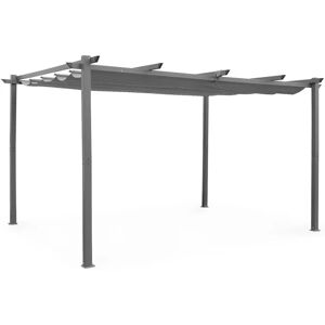 Sweeek Isla 3x4m Pérgola de Aluminio - Gris - Sombra Exterior Sweeek Isla 3x4m Pérgola de Aluminio - Gris - Sombra Exterior