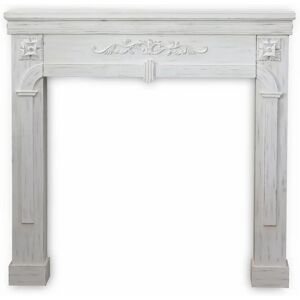 Sweeek Fireplace Shelf - Romance - Wood Effect - White Cerulean - 104x17x100 cm Sweeek Fireplace Shelf - Romance - Wood Effect - White Cerulean - 104x17x100 cm