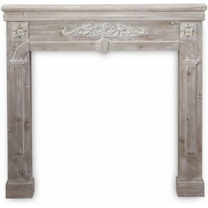 Alice's Garden - Fireplace Shelf - Warm Wooden Decor - 104x17x100cm Alice's Garden - Fireplace Shelf - Warm Wooden Decor - 104x17x100cm