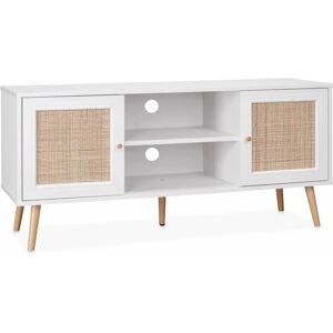 Alice's Garden Sweeek - Modern TV Stand - White - 120x39cm Alice's Garden Sweeek - Modern TV Stand - White - 120x39cm