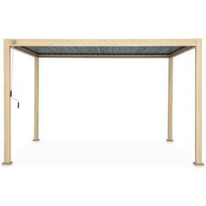 Pergola Bioclimatica Sweeek - Colore Legno - 300x400cm - Alluminio Pergola Bioclimatica Sweeek - Colore Legno - 300x400cm - Alluminio