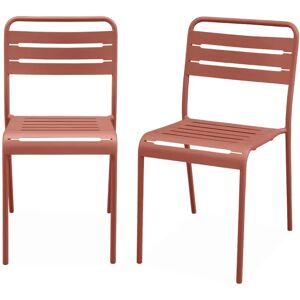 Alice's Garden Steel Garden Chairs - Terracotta - Model A44 Alice's Garden Steel Garden Chairs - Terracotta - Model A44