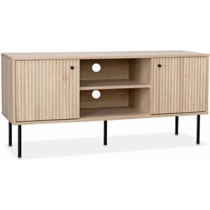 Support TV Braga d'Alice's Garden - Bois Naturel, Design Moderne, Passage de Câbles - Publicité Support TV Braga d'Alice's Garden - Bois Naturel, Design Moderne, Passage de Câbles - Publicité