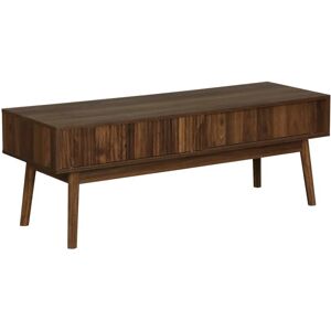 SWEEEK Dark Wood Scandinavian TV Stand - 115x40x48cm SWEEEK Dark Wood Scandinavian TV Stand - 115x40x48cm