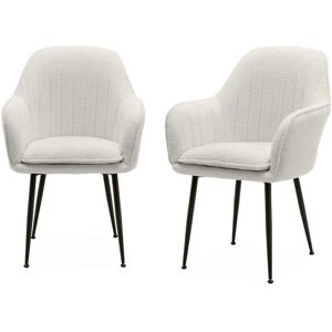 Alice's Garden Shella Fauteuil Blanc - Design Vintage Moderne - Publicité Alice's Garden Shella Fauteuil Blanc - Design Vintage Moderne - Publicité