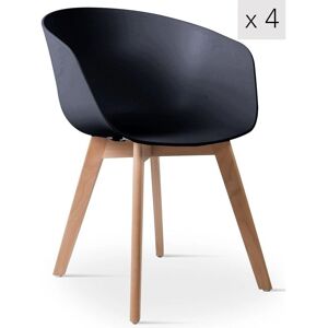 Nordlys Model - Scandinavian Black Dining Chair Nordlys Model - Scandinavian Black Dining Chair