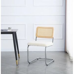 Nordlys Modèle - Chaise en acier et rotin - Design moderne - Publicité Nordlys Modèle - Chaise en acier et rotin - Design moderne - Publicité