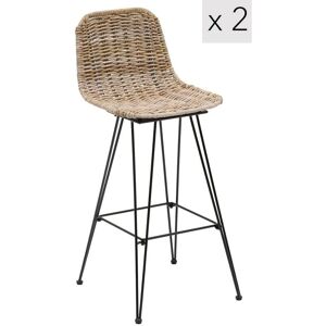 Nordlys Set 2 Barstools Brown - Barstool Nordlys Set 2 Barstools Brown - Barstool