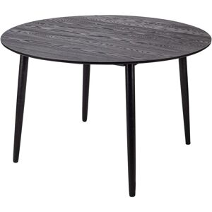 Nordlys Round Wooden Dining Table - Black - 120x120x75cm Nordlys Round Wooden Dining Table - Black - 120x120x75cm