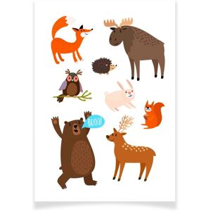 Mondial Tissus - Animaux de la forêt - A6 - Transfert textile Mondial Tissus - Animaux de la forêt - A6 - Transfert textile