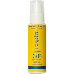Crème Solaire Respire SPF30 - Naturelle & Hydratante - 100ml - Publicité Crème Solaire Respire SPF30 - Naturelle & Hydratante - 100ml - Publicité