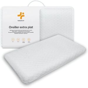 Oreiller Ultra Fin en Mousse à Mémoire - Housse en Bambou Inphysio - Publicité Oreiller Ultra Fin en Mousse à Mémoire - Housse en Bambou Inphysio - Publicité