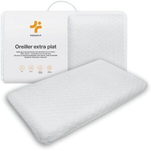 Oreiller Inphysio Blanc Très Fin - Support pour Dormeurs sur le Ventre - Publicité Oreiller Inphysio Blanc Très Fin - Support pour Dormeurs sur le Ventre - Publicité