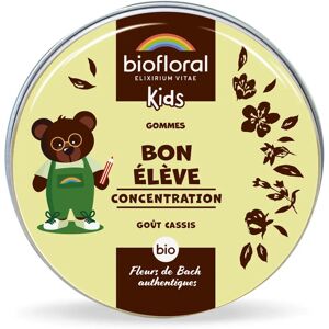 Gommes concentration Bon Élève Biofloral Enfants - Goût cassis - Publicité Gommes concentration Bon Élève Biofloral Enfants - Goût cassis - Publicité