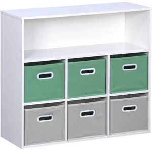 Sweeek Child Storage Furniture - 7 Compartments & Velvet Baskets Sweeek Child Storage Furniture - 7 Compartments & Velvet Baskets