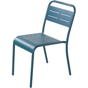 Concept Usine Lot de 4 chaises en acier bleu - Publicité Concept Usine Lot de 4 chaises en acier bleu - Publicité