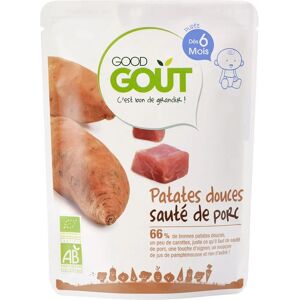 Pochette Repas Bébé Good Gout - Patates Douces & Porc - 190g - Publicité Pochette Repas Bébé Good Gout - Patates Douces & Porc - 190g - Publicité