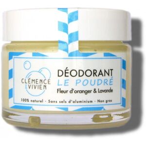Déodorant Naturel Le Poudré 50 g - Clemence & Vivien - Publicité Déodorant Naturel Le Poudré 50 g - Clemence & Vivien - Publicité