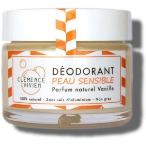 Clémence Vivien Vanille Peau Sensible Déodorant Crème Vegan - Publicité Clémence Vivien Vanille Peau Sensible Déodorant Crème Vegan - Publicité