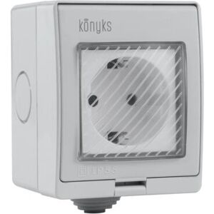 Prise Intelligente Konyks Pluviose Easy - IP55, 16A, Wi-Fi & Bluetooth - Publicité Prise Intelligente Konyks Pluviose Easy - IP55, 16A, Wi-Fi & Bluetooth - Publicité
