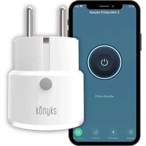 Prise connectée WiFi 10A avec compteur de consommation - Konyks Priska Mini 3 FR - Publicité Prise connectée WiFi 10A avec compteur de consommation - Konyks Priska Mini 3 FR - Publicité