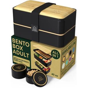 Umami Caja Bento de Bambú - 120cl a prueba de fugas Umami Caja Bento de Bambú - 120cl a prueba de fugas