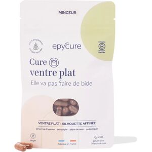 Epycure - Cure Ventre Plat - 1 Mois - 60 Gélules - Publicité Epycure - Cure Ventre Plat - 1 Mois - 60 Gélules - Publicité