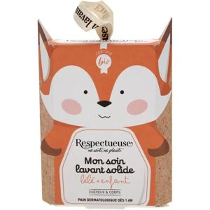Respectueuse Mon Soin Lavant Solide Bébé + Enfant Bio - 75g - Publicité Respectueuse Mon Soin Lavant Solide Bébé + Enfant Bio - 75g - Publicité