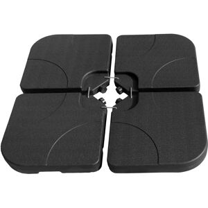 Base Ombrellone Happy Garden - Set da 4 - Nero Base Ombrellone Happy Garden - Set da 4 - Nero