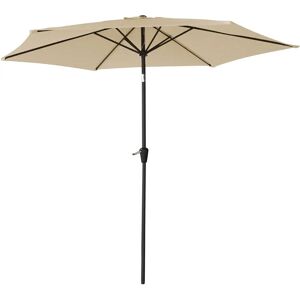 Happy Garden PAR556C Parasol rond beige - Parasol - Publicité Happy Garden PAR556C Parasol rond beige - Parasol - Publicité
