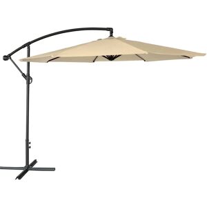 Happy Garden PAR541C parasol de patio - Beige - Rond - 3m - Publicité Happy Garden PAR541C parasol de patio - Beige - Rond - 3m - Publicité