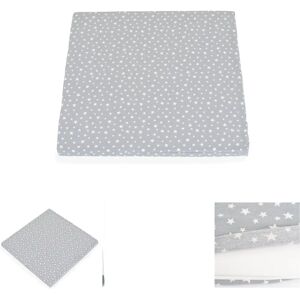 Matelas parc Moni Comfort - 88x88x5 cm - Étoiles grises - Publicité Matelas parc Moni Comfort - 88x88x5 cm - Étoiles grises - Publicité