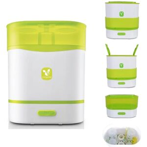Cangaroo Blanc/Vert Stérilisateur 3 en 1, Chauffe-biberons & Vapeur - Publicité Cangaroo Blanc/Vert Stérilisateur 3 en 1, Chauffe-biberons & Vapeur - Publicité