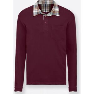 Bordeaux Langarm-Poloshirt - Herrenmode Bordeaux Langarm-Poloshirt - Herrenmode
