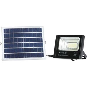 V-tac VT-40W Solar Floodlight - 1050 Lm - 6000K - Black V-tac VT-40W Solar Floodlight - 1050 Lm - 6000K - Black
