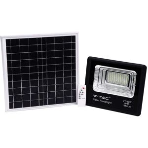 V-TAC 60W Reflector Solar - Negro, IP65, Control Remoto, Temporizador V-TAC 60W Reflector Solar - Negro, IP65, Control Remoto, Temporizador