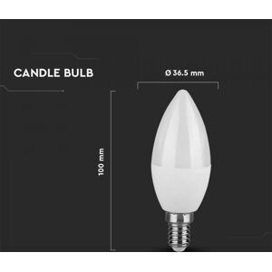 V-TAC VT-1855 LED Bulb 4.5W E14 Warm White 3000K - Lamp V-TAC VT-1855 LED Bulb 4.5W E14 Warm White 3000K - Lamp