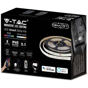 V-tac Smart Home bande LED RGB+3en1 - IP65 étanche, Wi-Fi, Alexa, Google V-tac Smart Home bande LED RGB+3en1 - IP65 étanche, Wi-Fi, Alexa, Google
