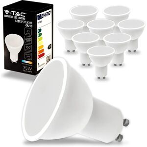 V-TAC 10x LED GU10 Lampe 4,5W 400 Lumen - Warmes Licht - Spot für Effizienz V-TAC 10x LED GU10 Lampe 4,5W 400 Lumen - Warmes Licht - Spot für Effizienz