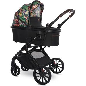 Poussette Lorelli Glory Duo - Fleurs Tropicales - Publicité Poussette Lorelli Glory Duo - Fleurs Tropicales - Publicité
